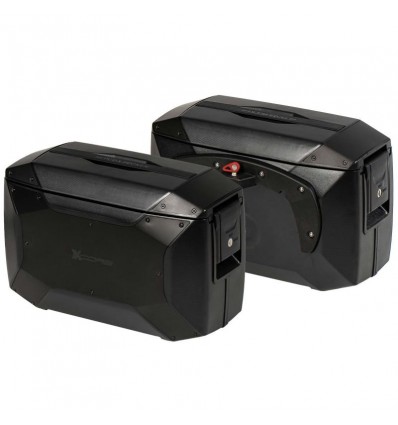 Valigie laterali Hepco & Becker X-Core 18 litri nere attacco C-Bow