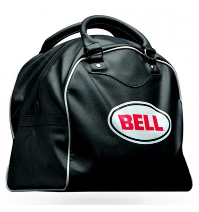 Sacca porta casco Bell helmets in pelle nera Sacca porta casco Bell helmets in pelle nera