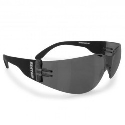 Occhiali da moto Bertoni AF151C neri con lenti fumè Occhiali da moto Bertoni AF151C neri con lenti fumè