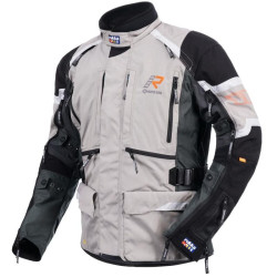 Giacca da moto Rukka Madagasca-R Gore-Tex grigia, nera e arancio Giacca da moto Rukka Madagasca-R Gore-Tex grigia, nera e arancio