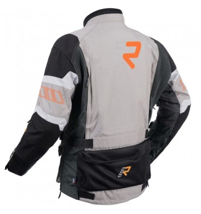 Giacca da moto Rukka Madagasca-R Gore-Tex grigia, nera e arancio Giacca da moto Rukka Madagasca-R Gore-Tex grigia, nera e arancio