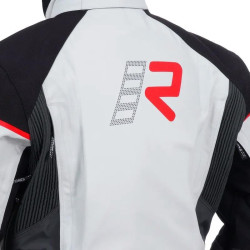 Giacca da moto Rukka Ecuado-R Gore-Tex grigia, nera e rossa Giacca da moto Rukka Ecuado-R Gore-Tex grigia, nera e rossa