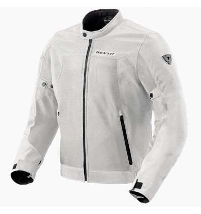 Giacca da moto Revit Eclipse 2 in rete leggera grigio chiaro