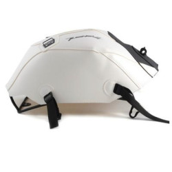 Copriserbatoio Bagster per Aprilia Tuono V4 1000 11-14 in similpelle bianco e nero opaco
