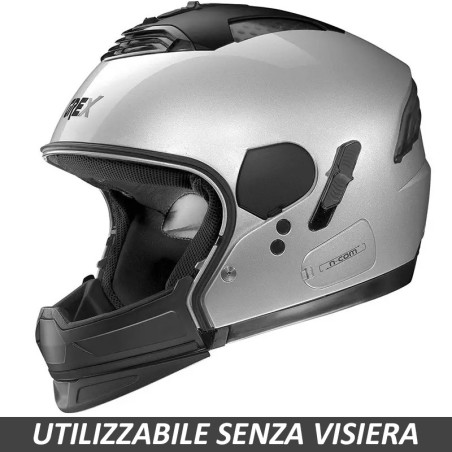 Casco Grex G4.2 Pro N-Com Swing nero opaco e grigio Casco Grex G4.2 Pro N-Com Swing nero opaco e grigio