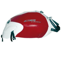 Copriserbatoio Bagster per Honda CB1300 e CB1300S 03-11 in similpelle bianco e rosso