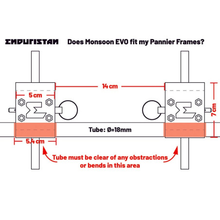 Borsa laterale Enduristan Monsoon Evo S da 25 litri