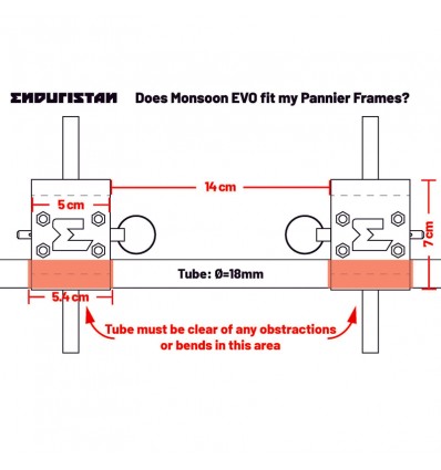 Borsa laterale Enduristan Monsoon Evo L da 34 litri