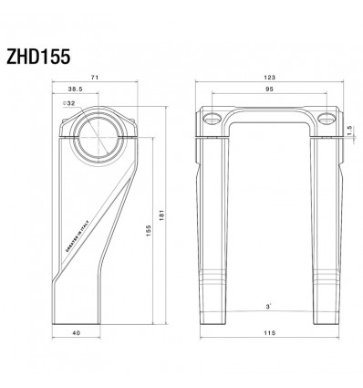 Kit riser Rizoma rialzati per Harley Davidson Pan America neri Kit riser Rizoma rialzati per Harley Davidson Pan America neri