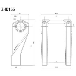 Kit riser Rizoma rialzati per Harley Davidson Pan America grigi Kit riser Rizoma rialzati per Harley Davidson Pan America grigi