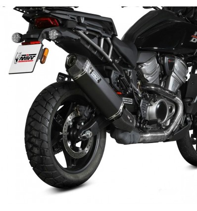 Terminale Mivv Speed Edge Inox Black per Harley Davidson Pan America Terminale Mivv Speed Edge Inox Black per Harley Davidson Pan America