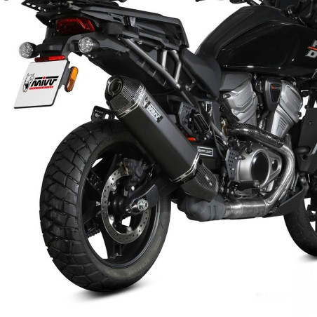 Terminale Mivv Speed Edge Inox Black per Harley Davidson Pan America Terminale Mivv Speed Edge Inox Black per Harley Davidson Pan America