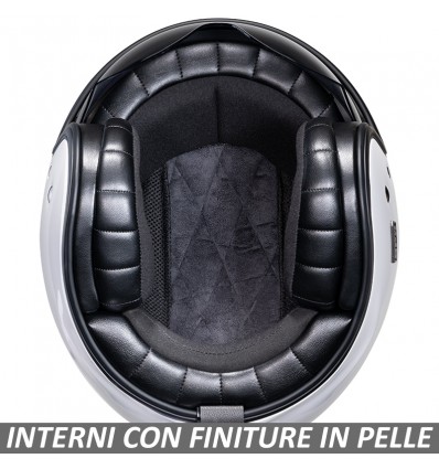 Casco Jet HJC V31 monocolore bianco lucido Casco Jet HJC V31 monocolore bianco lucido