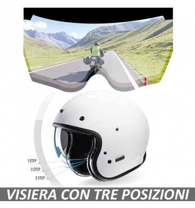 Casco Jet HJC V31 monocolore nero lucido Casco Jet HJC V31 monocolore nero lucido