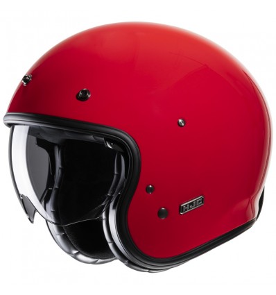 Casco Jet HJC V31 monocolore rosso lucido