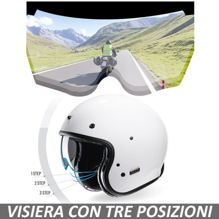 Casco Jet HJC V31 Desto MC5SF nero opaco e argento Casco Jet HJC V31 Desto MC5SF nero opaco e argento