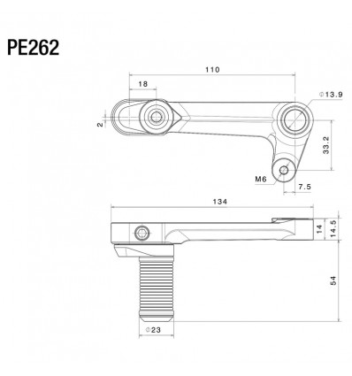 Leva cambio regolabile Rizoma per Harley Davidson Pan America Leva cambio regolabile Rizoma per Harley Davidson Pan America