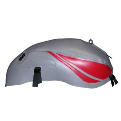 Copriserbatoio Bagster per Honda CB 600 Hornet 07-09 in similpelle grigio e rosso