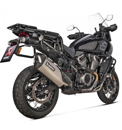 Marmitta Akrapovic Slip On Titanio per Harley Davidson Pan America Marmitta Akrapovic Slip On Titanio per Harley Davidson Pan America