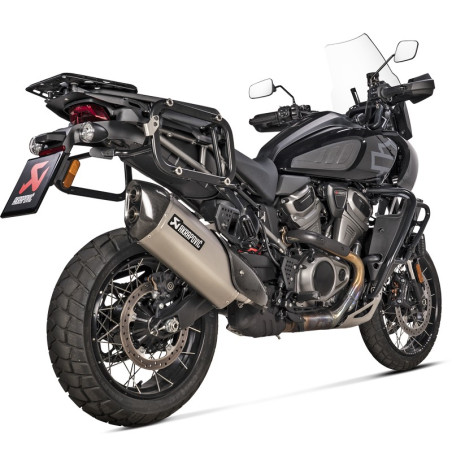 Marmitta Akrapovic Slip On Titanio per Harley Davidson Pan America Marmitta Akrapovic Slip On Titanio per Harley Davidson Pan America