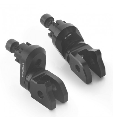 Adattatori Rizoma PE737B regolabili per pedivelle pilota su Harley Davidson Pan America Adattatori Rizoma PE737B regolabili per pedivelle pilota su Harley Davidson Pan America