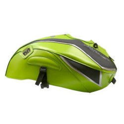 Copriserbatoio Bagster per Honda CB 600 Hornet 07-09 in similpelle verde mela nero e grigio chiaro