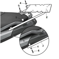 Portapacchi Shad per BMW C600, C600 Sport e C650 Sport Portapacchi Shad per BMW C600, C600 Sport e C650 Sport