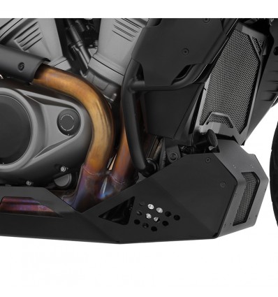 Paracoppa Wunderlich in alluminio nero per Harley Davidson Pan America Paracoppa Wunderlich in alluminio nero per Harley Davidson Pan America