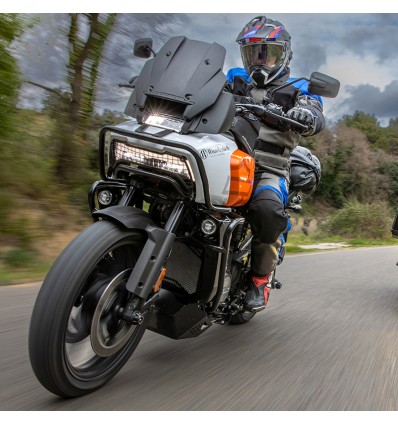 Paracoppa Wunderlich in alluminio nero per Harley Davidson Pan America Paracoppa Wunderlich in alluminio nero per Harley Davidson Pan America