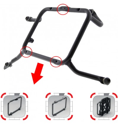 Portavaligie laterale Givi PL ONE-FIT Monokey Cam-Side per Honda XL 750 Transalp Portavaligie laterale Givi PL ONE-FIT Monokey Cam-Side per Honda XL 750 Transalp