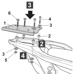 Portapacchi Shad per Honda XL 750 Transalp Portapacchi Shad per Honda XL 750 Transalp