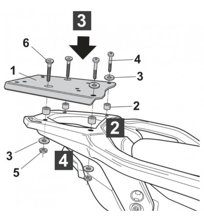 Portapacchi Shad per Honda XL 750 Transalp Portapacchi Shad per Honda XL 750 Transalp