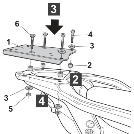 Portapacchi Shad per Honda XL 750 Transalp Portapacchi Shad per Honda XL 750 Transalp