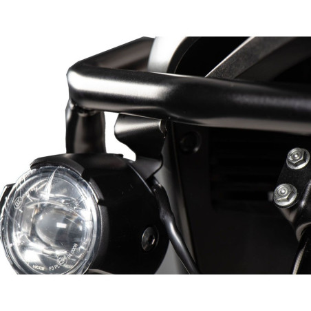 Staffa per faretti originali Honda con paramotore Hepco & Becker su XL 750 Transalp