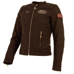 Giacca moto da donna Richa Seventy marrone