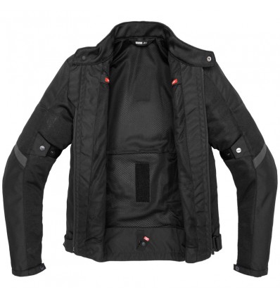Giacca da moto Spidi Tek Net in rete leggera nera Giacca da moto Spidi Tek Net in rete leggera nera