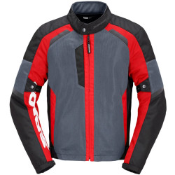 Giacca da moto Spidi Tek Net in rete leggera rossa e grigia