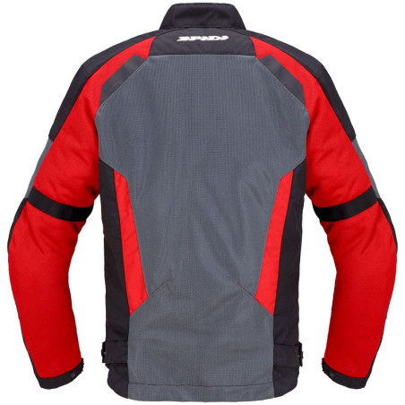 Giacca da moto Spidi Tek Net in rete leggera rossa e grigia Giacca da moto Spidi Tek Net in rete leggera rossa e grigia
