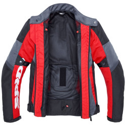 Giacca da moto Spidi Tek Net in rete leggera rossa e grigia Giacca da moto Spidi Tek Net in rete leggera rossa e grigia