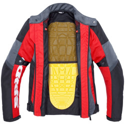 Giacca da moto Spidi Tek Net in rete leggera rossa e grigia Giacca da moto Spidi Tek Net in rete leggera rossa e grigia