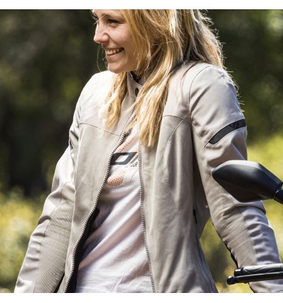 Giacca da moto Fresh Lady in rete leggera nera Giacca da moto Fresh Lady in rete leggera nera