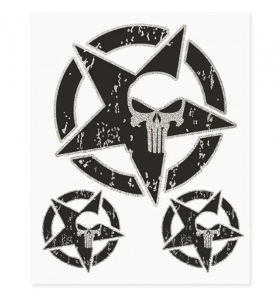 Set adesivi serie Adventure Stickers - Stella Usa Skull Set adesivi serie Adventure Stickers - Stella Usa Skull