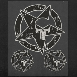 Set adesivi serie Adventure Stickers - Stella Usa Skull Set adesivi serie Adventure Stickers - Stella Usa Skull