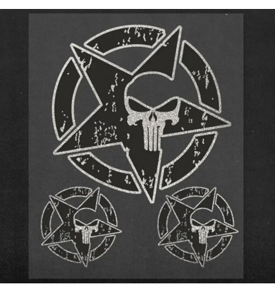 Set adesivi serie Adventure Stickers - Stella Usa Skull Set adesivi serie Adventure Stickers - Stella Usa Skull