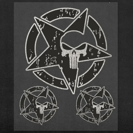 Set adesivi serie Adventure Stickers - Stella Usa Skull Set adesivi serie Adventure Stickers - Stella Usa Skull