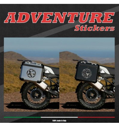 Set adesivi serie Adventure Stickers - Stella Usa Skull Set adesivi serie Adventure Stickers - Stella Usa Skull