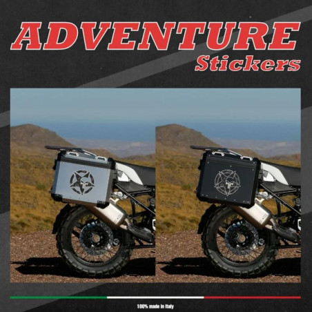 Set adesivi serie Adventure Stickers - Stella Usa Skull Set adesivi serie Adventure Stickers - Stella Usa Skull