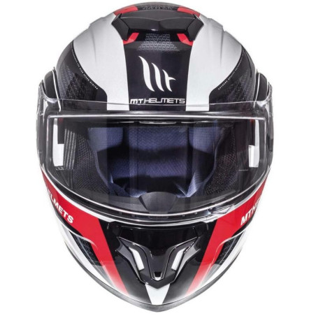 Casco MT Helmets apribile Atom SV Tarmac bianco, nero e rosso Casco MT Helmets apribile Atom SV Tarmac bianco, nero e rosso