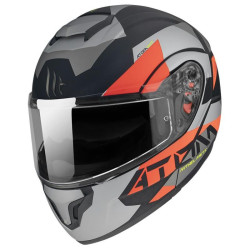 Casco MT Helmets apribile Atom SV W17 A4 nero, arancio e grigio opaco Casco MT Helmets apribile Atom SV W17 A4 nero, arancio e grigio opaco