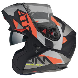Casco MT Helmets apribile Atom SV W17 A4 nero, arancio e grigio opaco Casco MT Helmets apribile Atom SV W17 A4 nero, arancio e grigio opaco